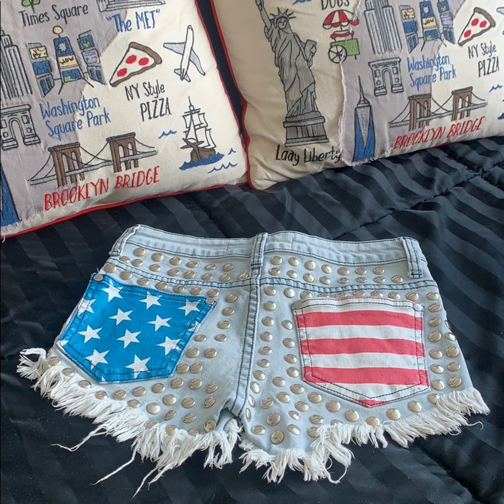 American Flag Denim short